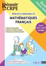 CRPE 2024-2025 Mathématiques & Français écrit épreuve d'admissibilité + sujets corrigés et ressources en ligne