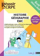 CRPE 2024-2025 Histoire Géographie EMC épreuve écrite d'application + sujets corrigés et ressources en ligne