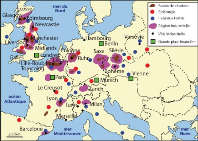 La densité de population en Europe