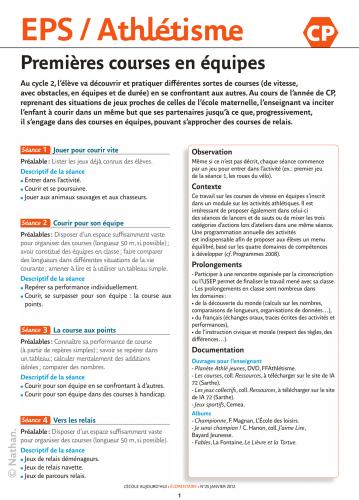 Premières courses en équipes