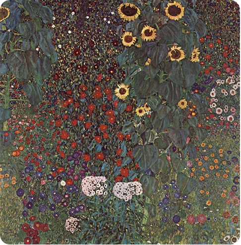 Le Jardin aux tournesols de Gustav Klimt
