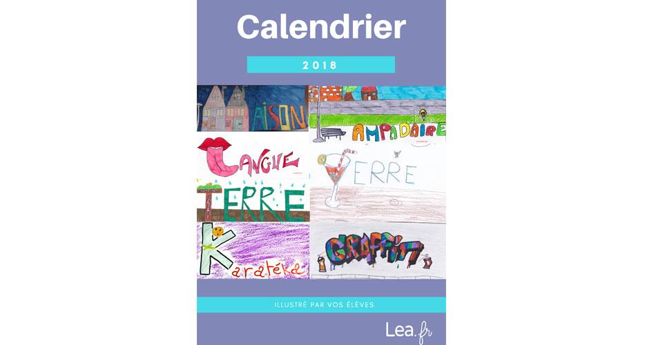 Votre calendrier-lettrines 2018 !