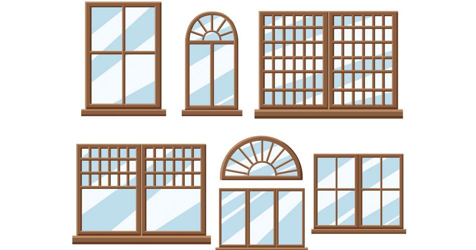 différentes formes de fenêtre