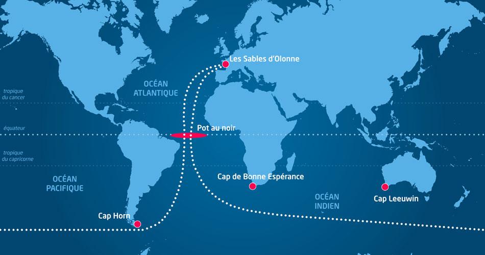 parcours du vendée globe