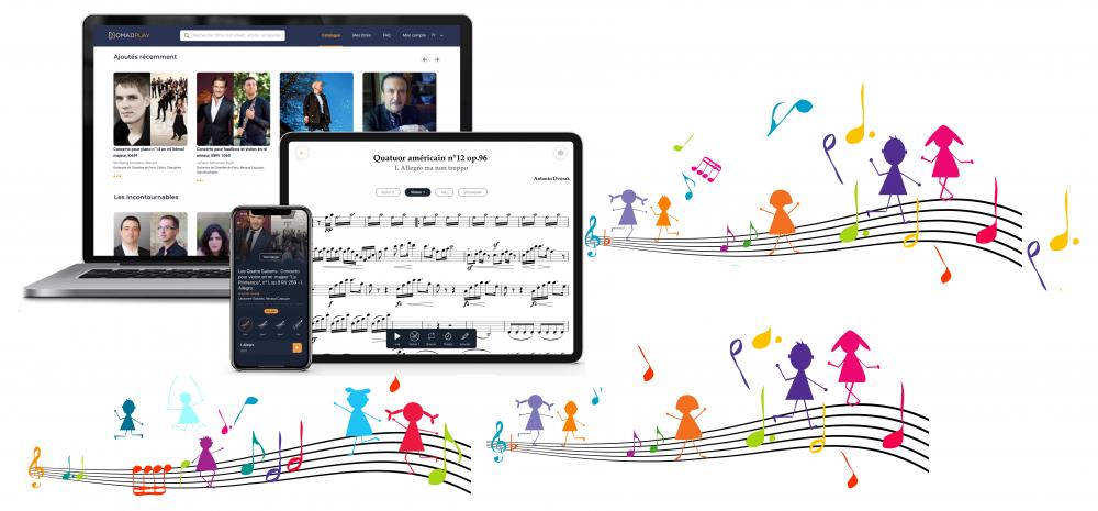 projet pédagogique autour de la musique, avec l'application NomadPlay