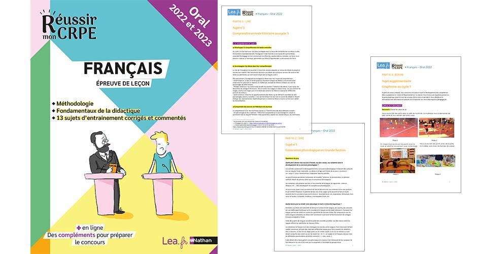 Compléments de l'ouvrage "Français - Oral 2022 et 2023" Compléments de l'ouvrage "Français - Oral 2022 et 2023"