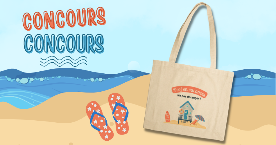 concours, plage, mer, tote bag