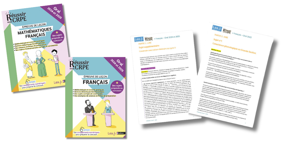Compléments de l'ouvrage "Français - Oral 2024 et 2025"
