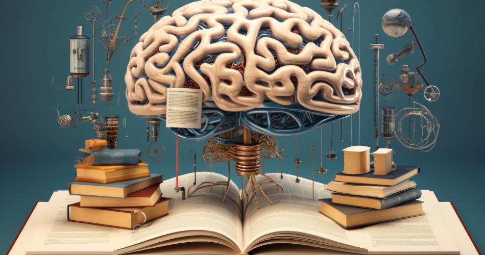 cerveau, livres, apprentissages