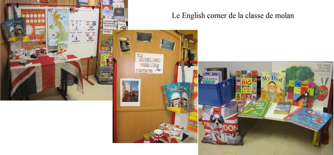 Un english corner pour mettre en place les séances d'anglais avec Tip Tongue
