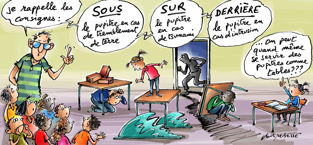 Présentation des consignes de sécurité dans les écoles...