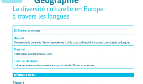 La diversité culturelle en Europe à travers les langues